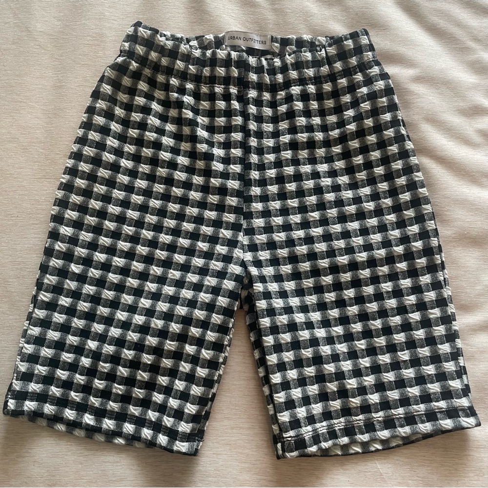 Urban outfitters checkered biker shorts